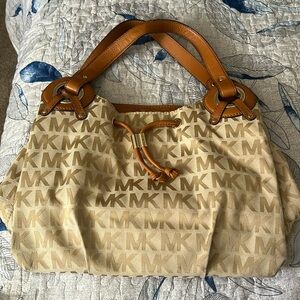 MK Signature Jacquard Bag